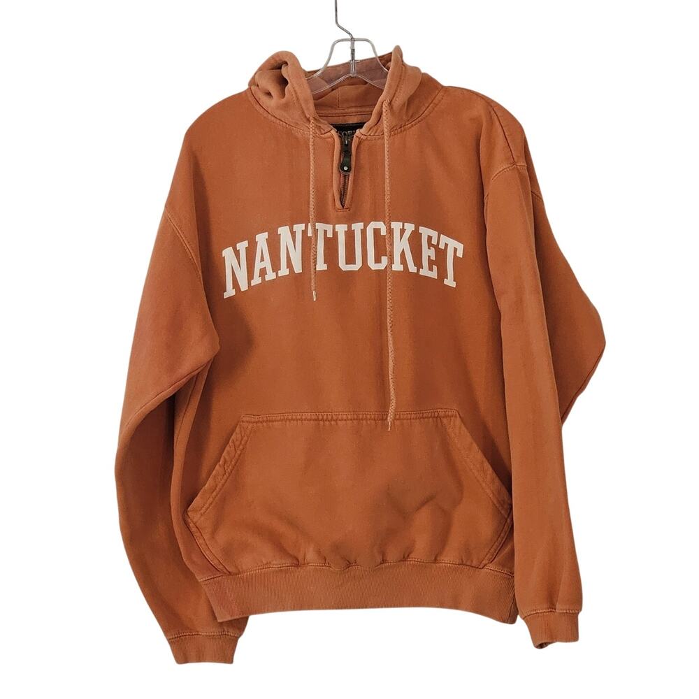 Vintage Austins Inc Nantucket Island Faded Distressed Pullover Hoodie Men's M
